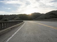 California Dawn Road Landscape