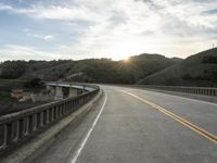 California Dawn Road Landscape