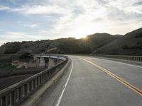 California Dawn Road Landscape