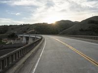 California Dawn Road Landscape