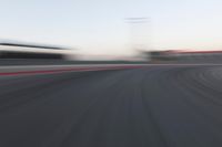 Dawn Road: Landscape View with Motion Blur