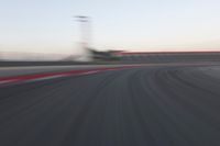 Dawn Road: Landscape View with Motion Blur
