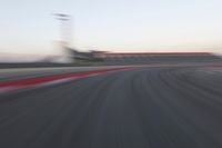 Dawn Road: Landscape View with Motion Blur