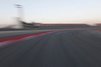 Dawn Road: Landscape View with Motion Blur