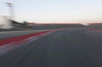 Dawn Road: Landscape View with Motion Blur