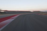 Dawn Road: Landscape View with Motion Blur