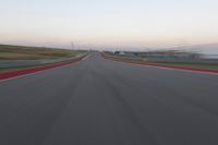 Dawn Road Landscape with Motion Blur