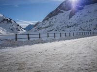 Dawn Road Across Mountain Landscape in Germany