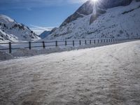 Dawn Road Across Mountain Landscape in Germany