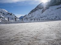 Dawn Road Across Mountain Landscape in Germany