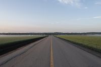 Dawn Road in Rural Canada - 001