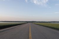 Dawn Road in Rural Canada