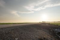 Dawn in Rural Canada: Low Clouds and a Lush Field