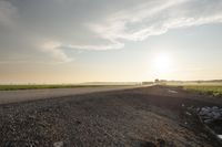 Dawn in Rural Canada: Low Clouds and a Lush Field