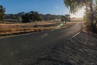 Dawn in a Rural Landscape: Clear Sky and Serene Views