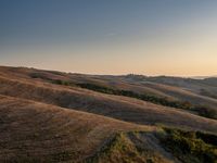 Dawn over the Rustic Road in Tuscany, Italy