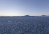 Dawn over the Salt Lake in Utah, USA