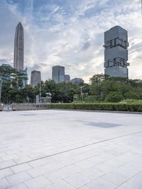 Dawn skyline in Shenzhen, China