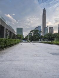 Dawn skyline in Shenzhen, China