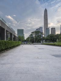 Dawn skyline in Shenzhen, China