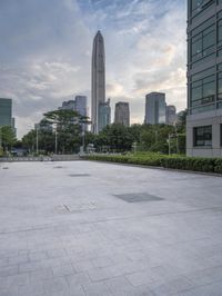 Dawn skyline in Shenzhen, China