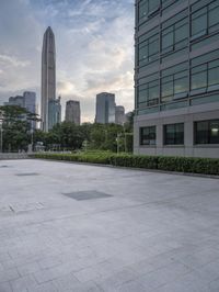 Dawn skyline in Shenzhen, China