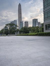 Dawn skyline in Shenzhen, China