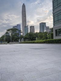 Dawn skyline in Shenzhen, China