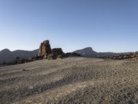 Dawn Over Spain's Desert Landscape in Tenerife