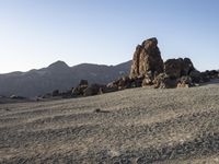 Dawn Over Spain's Desert Landscape in Tenerife