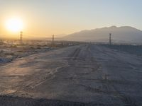 Dawn on Suburban Road in Los Angeles 001