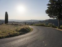 Dawn in Tuscany: Sunlight on a Rural Landscape