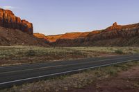 Dawn on the Utah Highway