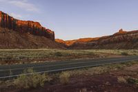 Dawn on the Utah Highway