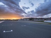 Dawn on the Valencia Highway in Spain