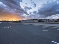 Dawn on the Valencia Highway in Spain