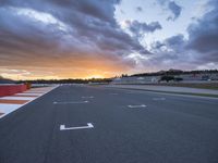 Dawn on the Valencia Highway in Spain