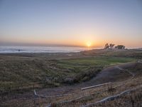 Dawn View of California Coastline