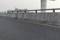 Dawn View of Hong Kong Architecture and Concrete Bridges