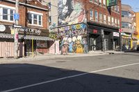 Daytime City Life in Toronto's Art District