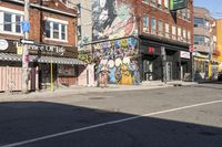 Daytime City Life in Toronto's Art District