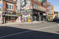 Daytime City Life in Toronto's Art District