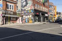 Daytime City Life in Toronto's Art District