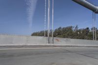 Daytime Highway: Concrete Road under a Clear Sky