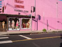 Daytime in LA: Multicolored Storefronts Under Clear Skies