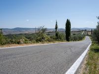 Daytime Landscape in Tuscany: Clear Sky and Natural Beauty