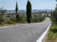 Daytime Landscape in Tuscany: Clear Sky and Natural Beauty