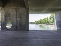 Daytime Landscape in Zaragoza: A Concrete Structure