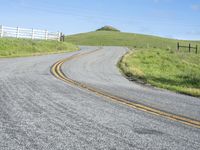 Daytime Nature: A Hill Road