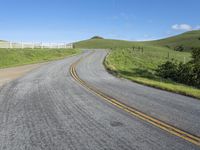 Daytime Nature: A Hill Road